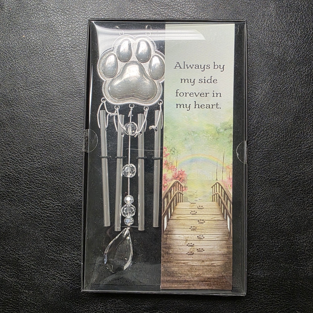 Paw Print Memorial Wind Chime